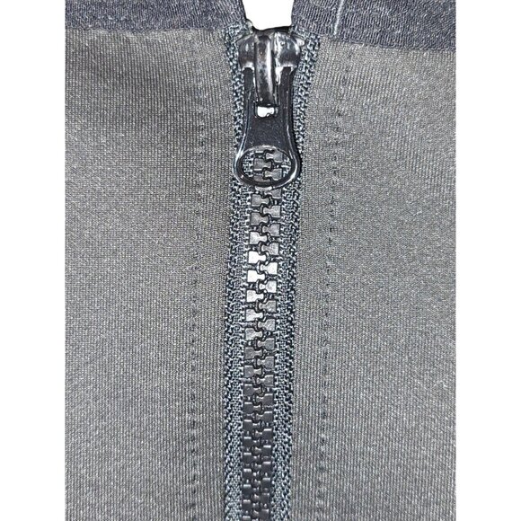 Womens Black Waist Trainer Corset Tank Top Shapewear Zip Front Small - Picture 2 of 4